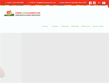 Tablet Screenshot of kiddiekareakademie.com